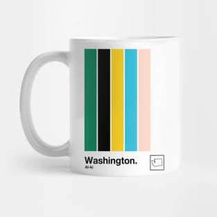 Washington State // Original State Flag Colors Design Mug